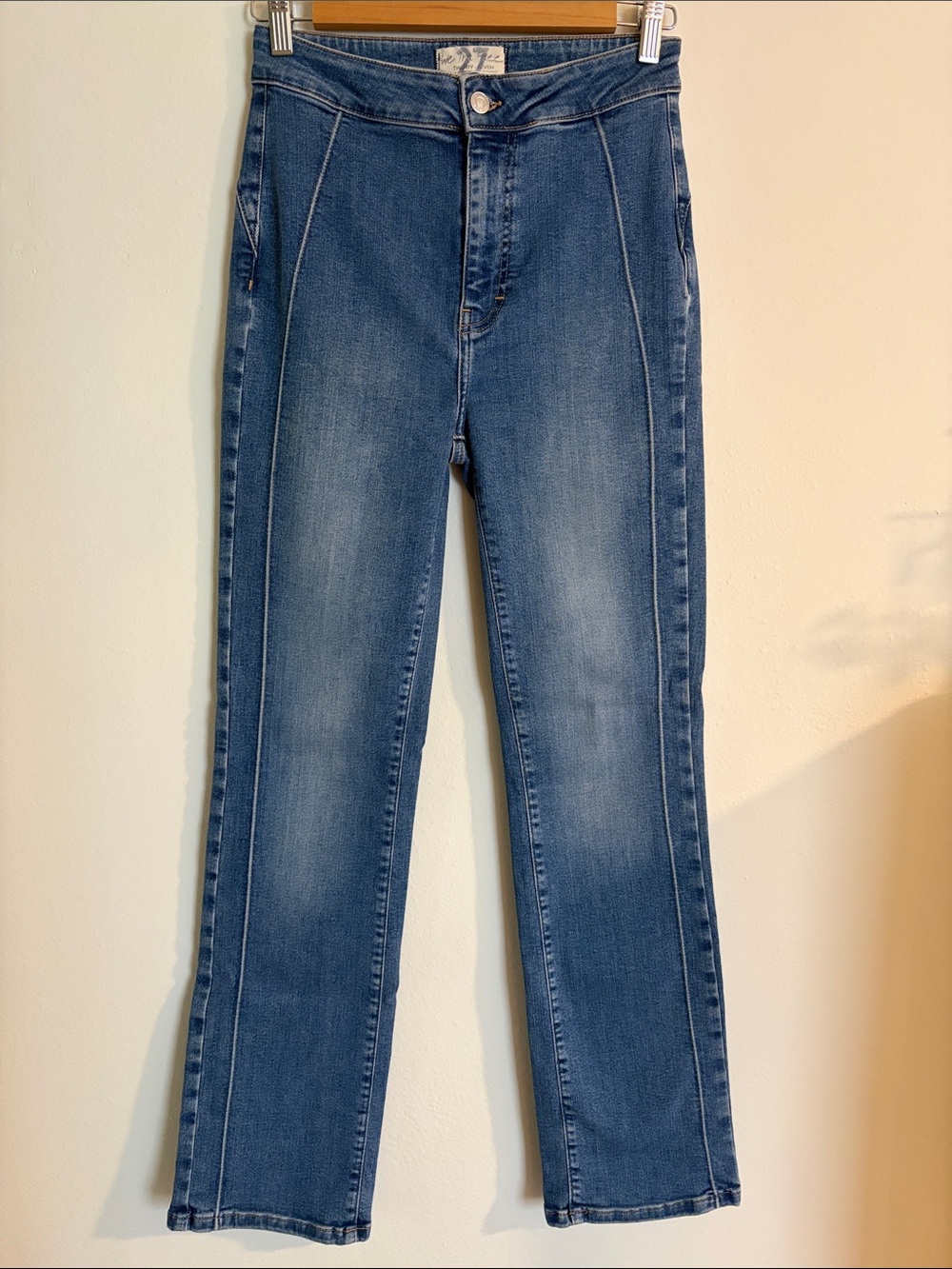 Free People Mid-Rise Denim Boot Cut Jeans